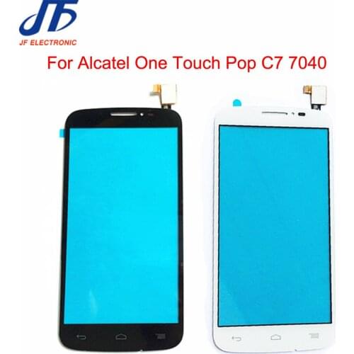 10pcs /Lot Touch Screen For Alcatel One Touch Pop C7 7040 7040A OT7040 OT7040D OT7041 Touch Panel Glass Black/White