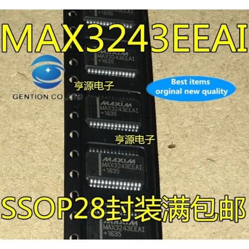 10PCS MAX3243EEAI+T MAX3243EEAI MAX3243 SSOP-28 in stock 100% new and original
