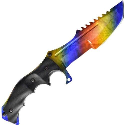 13cm x 13cm for CSGO Gradient Skin Knife Funny Car Stickers Vinyl Material Body for Car Fashion JDM Car Accessories Decal