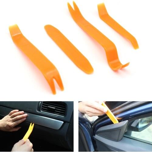 4Pcs Car Auto Radio Panel Door Clip Panel Trim Dash Audio Removal Installer Pry Kit Hand Tool Repair Tools