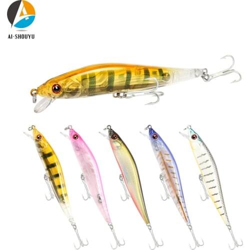 AI-SHOUYU Minnow Fishing Lures 100mm/10.2g Floating Artificial Hard Bait Bass Pesca Wobblers Crankbait Fishing Tackle