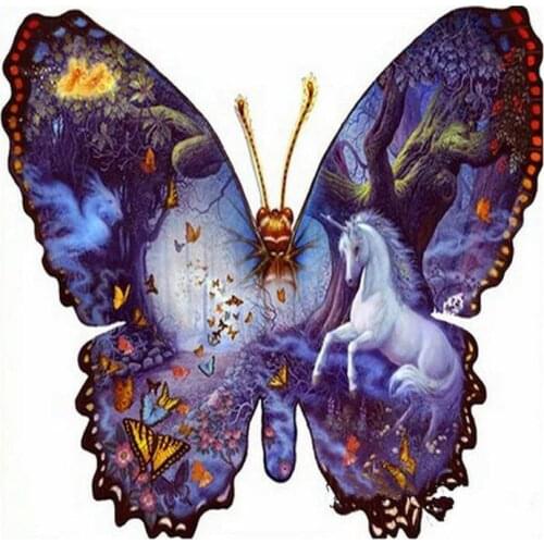5D diy Butterflies and horses diamond embroidery cross full square&round drill 5d diamond painting mosaic home decoration