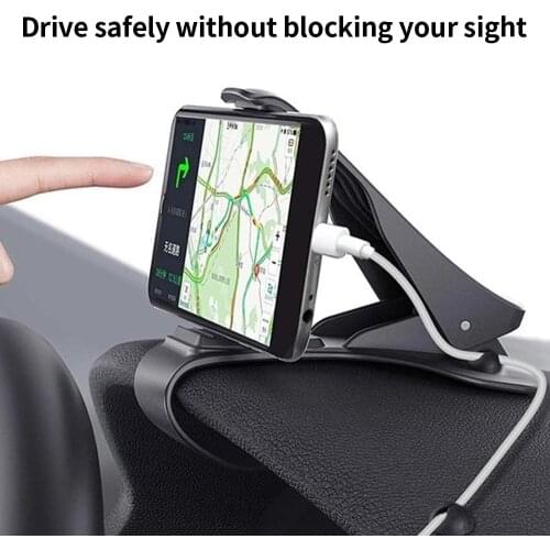 Dashboard Car Phone Holder 360 Hud Car Phone Holder Car GPS Navigation Holder Supports A Variety Of Models Below 6.8 Inches