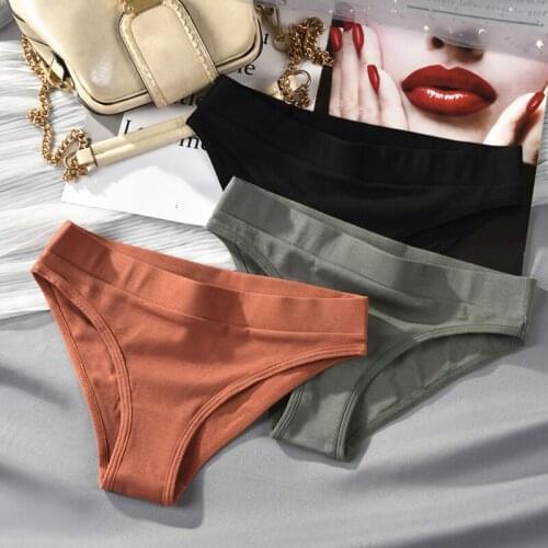 Seamless Cotton Women Panties G String High Elasticity Briefs Thong Briefs Underwear Soft Female Panty Intimates Size S-XL