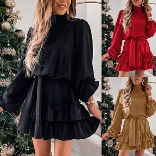 Cooeverly Solid Summer Dresses
