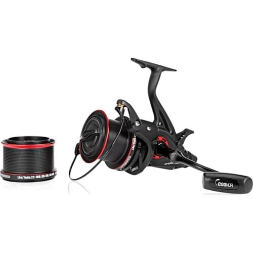 Coonor Nfr9000+8000 Double Spool Fishing Reel 12+1 Bb 4.6:1 Spinning Fishing Reel Folding Left/Right Handle Fishing Reel