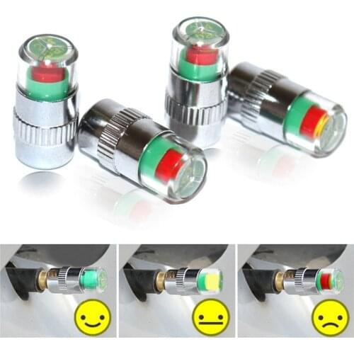 4/1 Pcs Car Wheels Tire Pressure Sensors Wheel Caps Pressure Monitor Valve Stem Sensor Indicator Outdoor Diagnostic Repair Auto