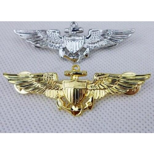 TWO U.S.NAVY-MARINES PILOT AVIATOR WINGS PIN BADGE CLASSIC MILITARY military Store