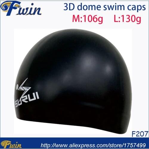 Double faced 3d three-dimensional swimming cap general comfortable 3d dome swimming cap