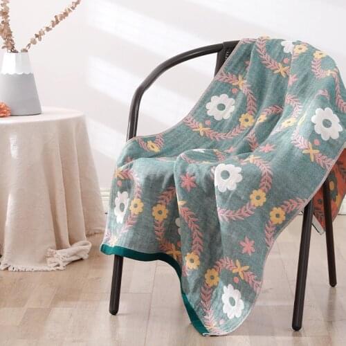 New flowers cotton towel 70x140cm household adult absorbent four seasons Nordic Bohemia wrap bath towel soft Swim beach mat
