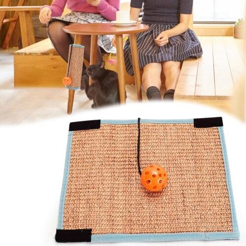 Sisal Cat Scratcher Board Kitten Scratching Pad Grinding Claws Board Pet Toys Furniture Protector for Desk Leg Sofa Carpet Rug
