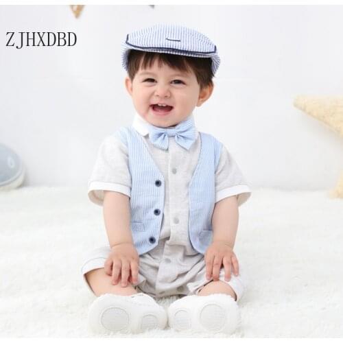 Infant Suit Boy Birthday Baby Boys Suits Toddler Boy Costume 2020 Kids Blazers Boy Suit Formal Wear Cotton Children Clothing Set