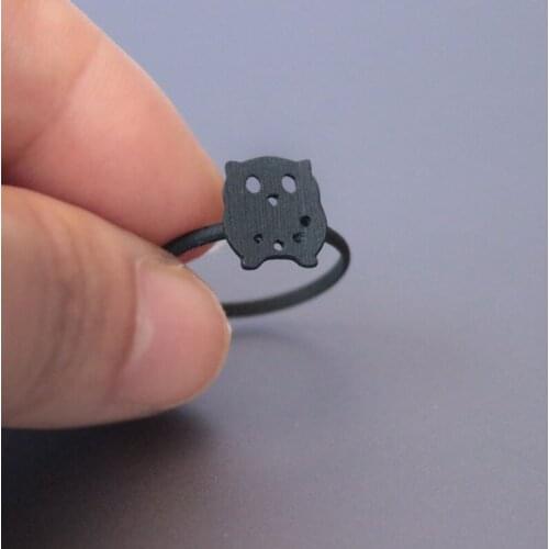 10pc/lot Matt Black Baby Owl Rings Punk Brushed Insect Ring Men Women Kids Anillos Mujer Jewelry