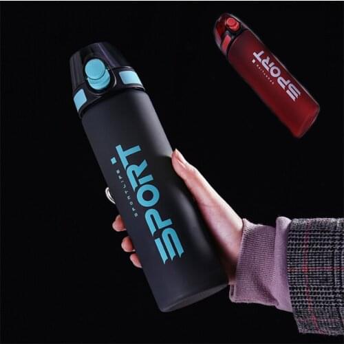 Frosted water cup 550ml/650ml/750ml High Quality Plastic Water Bottle With Straw Portable Gym Fitness Sports Shaker Drink Bottle