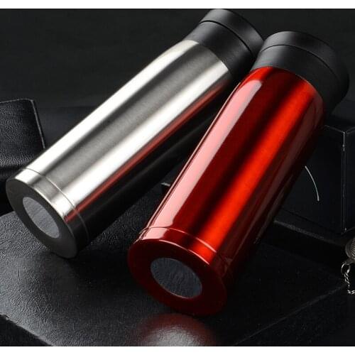 Fashionable car business with tea leaking cup portable double-layer insulation stainless steel vacuum insulation cup