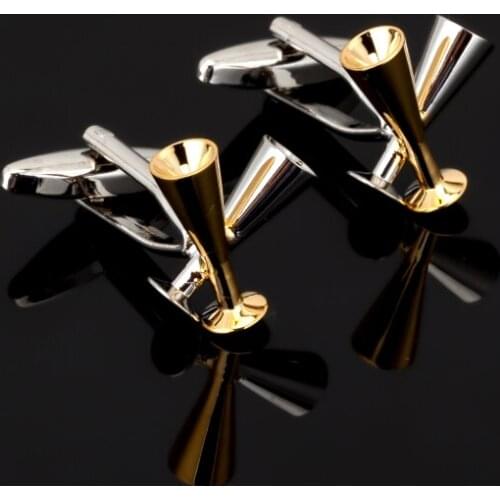 2018 New Design Wineglass Winebowl Cufflinks Red Wine Glass French Shirt Tie Clips mens golden Cuff Cuffs Button Jewelry