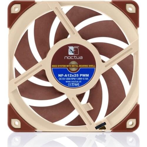 NF-A12x25 PWM 12cm fan/intelligent temperature control/4-pin cold exhaust fan/water-cooled exhaust cooling fan 2000 PWM