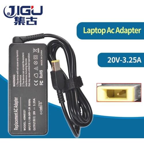 JIGU Universal New 20V 3.25A 65W AC For DC Adapter Charger Power Supply for Lenovo ThinkPad X1 Carbon E431 E531 S431