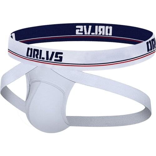 ORLVS mens underwear low waist sexy G-string U convex solid color breathable buttocks double dined OR405
