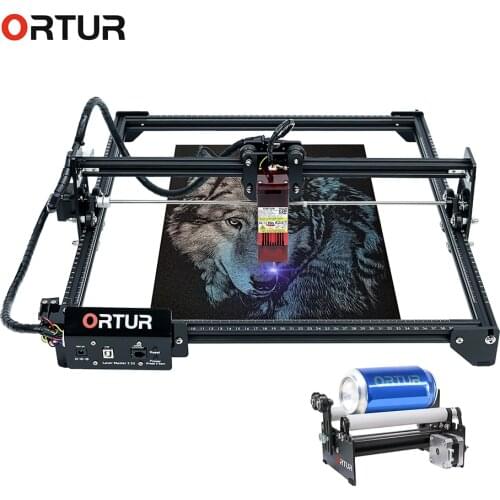 ORTUR Laser Master 2 Laser Engraver Y-axis Rotary Roller Engraving Module for Engraving Cylindrical Objects Cans Cups Bottles