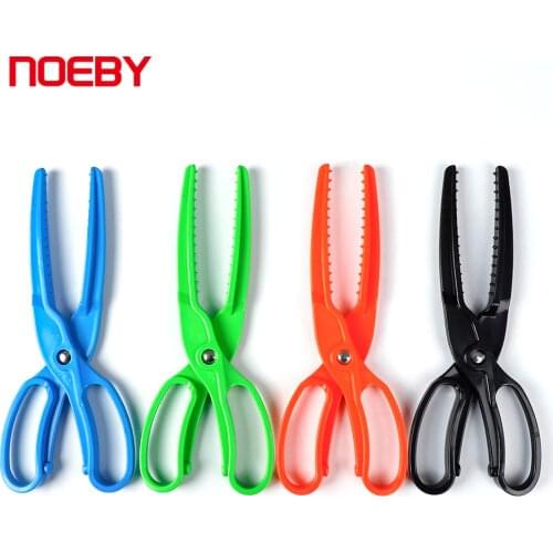 Noeby Fishing Pliers Plastic Fish Clamp Grip Catch Release Tool Fish Body Holder Tongs Scissors Grabber Tackle Fishing Pliers