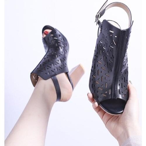 High Heels Strap Open Toe Gladiator Platform Shoes Summer Sandals Ladies Woman Big Size 43