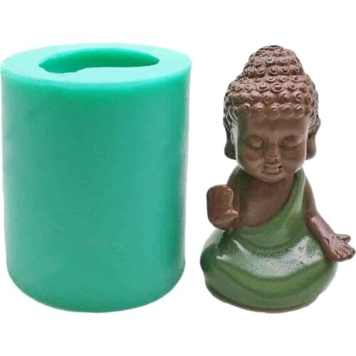 DIY Plaster Mold Resin Mold 3D Buddha Statue Silicone Mold Candle Mold Decoration Candle Making Supplies Baking Fondant Tools