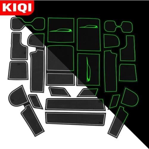 Silicone Car Gate Slot Pad for Honda CR-V CRV 2017 2018 2019 Accessories Interior Door Pad Water Cup Mat Protection Parts