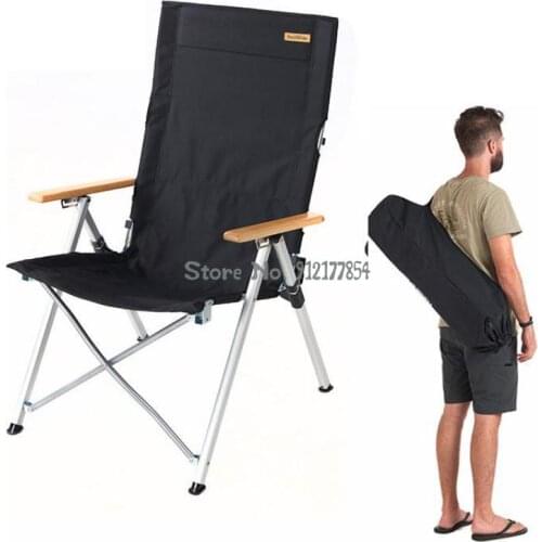 Outdoor aluminum alloy portable folding chair backrest recliner fishing chair camping beach chair