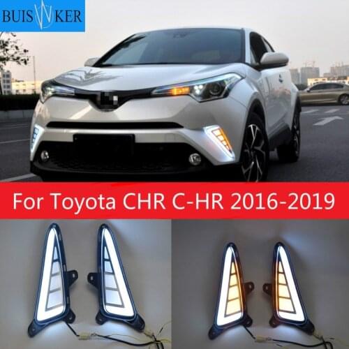 2Pcs For Toyota CHR C-HR 2016 2017 2018 2019 LED Daytime Running Turning Signal Light DRL Fog Lamp Brake light Lamp
