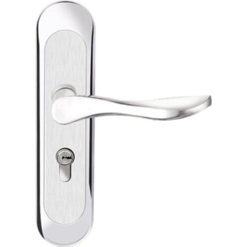 2018 Effective stainless steel door handle mortise lock with cylinder and keys