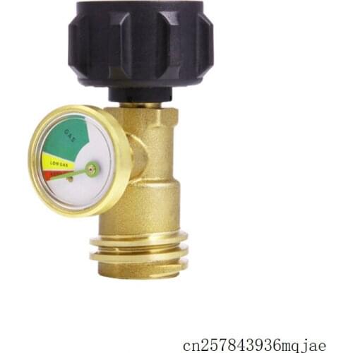 20pcs Grill BBQ Pressure Meter Tank Gauge Gas Indicator Fuel Brass with automatic shut-off
