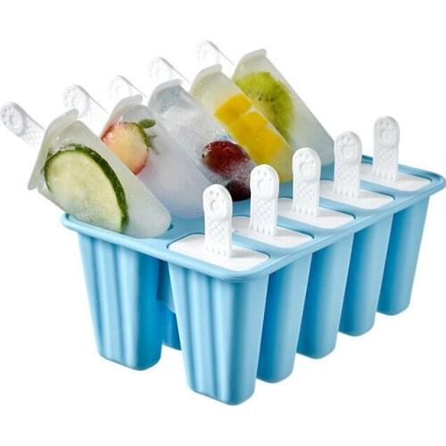 3D Creative Silicone Ice Tray Ice Maker Homemade DIY Popsicle Ice Cream Mold Reusable Set Popsicle Maker Mold