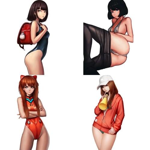 Three Ratels CA4 Sexy girl PVC Anime Poster for car hood wall sticker art for rooms