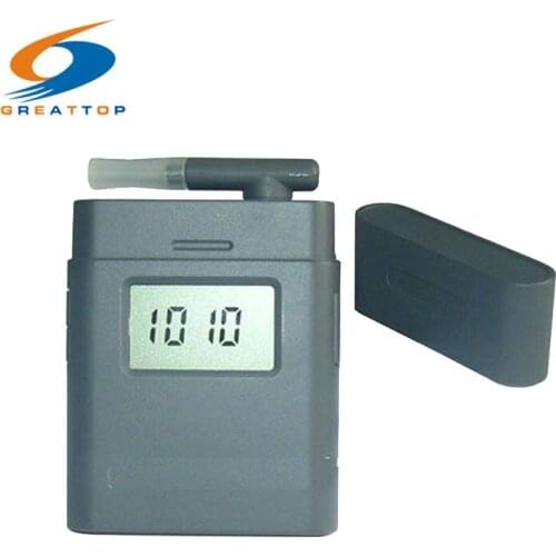 Free shipping! 5pc/lot 3-digit LCD Alcohol Tester Breathalyzer with Clock Rotating breath inhaler