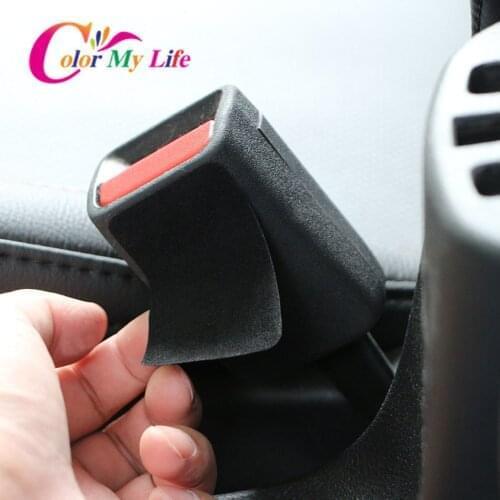 For JEEP Grand Cherokee Commander Renegade Wrangler Compass 2Pcs Car Safety Belt Buckle Anti-collision Anti Noise Stickers