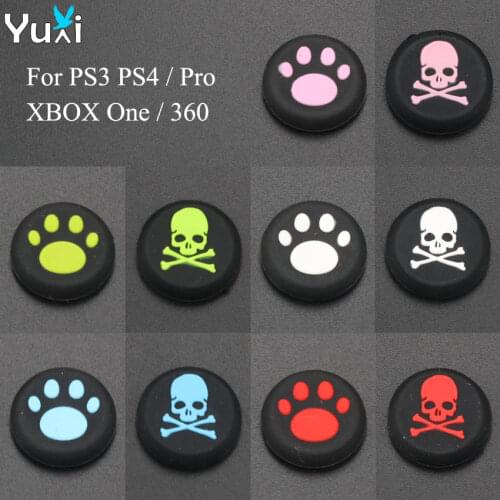 YuXi 10pcs Joystick Cap Cover Analog For PS3 PS4 Pro Slim Controller Stick Grip For Xbox One 360