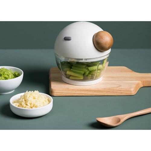 PP Stainless steel Multifunction Manual Meat Grinder Manual Food Processor Chopper Kitchen Tool For Babe Food Fruit Vegetable