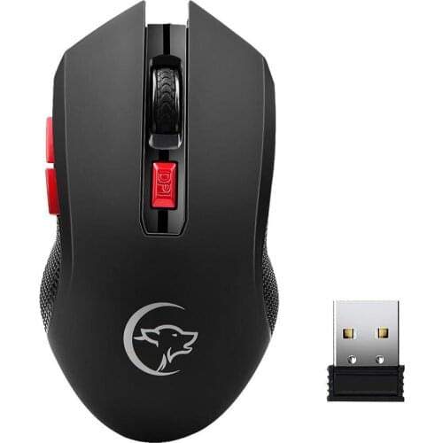 Computer Laptop Mouse Wireless Universal Adjustable 2400DPI PC Battery Powered 2.4G Wireless Gaming Mouse G817