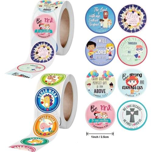 500pcs 2.5cm Cute Animal Childrens Reward Incentive Gift Sealing Label Decoration Stationery Sticker
