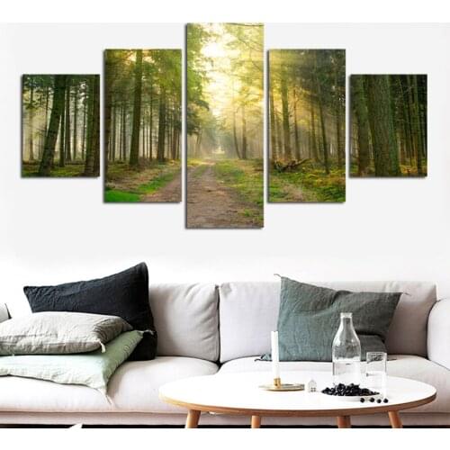 Decoration Forest Lanscape Wall Art Poster and Print Canvas Painting Decorative Picture for Living Room Home Decor FA500