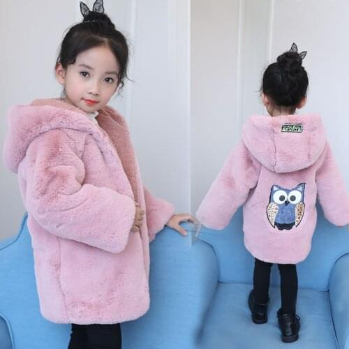 3-16Y Teens Girls Woolen Jacket Coat Autumn 2021 New Kids Childrens Hooded Fake Fur Winter Wool Cotton Blends Outwear clothes