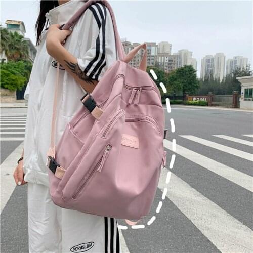 Casual Canvas Women Backpack Large Capacity Schoolbag for Teenage Girls Satchel Female Travel Bags Bag Rucksack