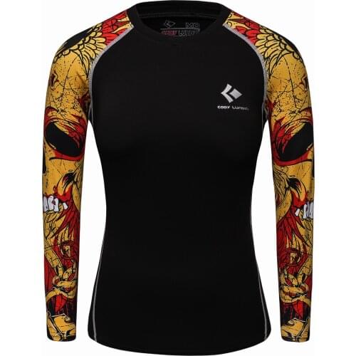Women' Rash Guard Swimwear Long Sleeve Rashguard Biking Shirts Surf Tops Print Running Shirt Fitness Tights