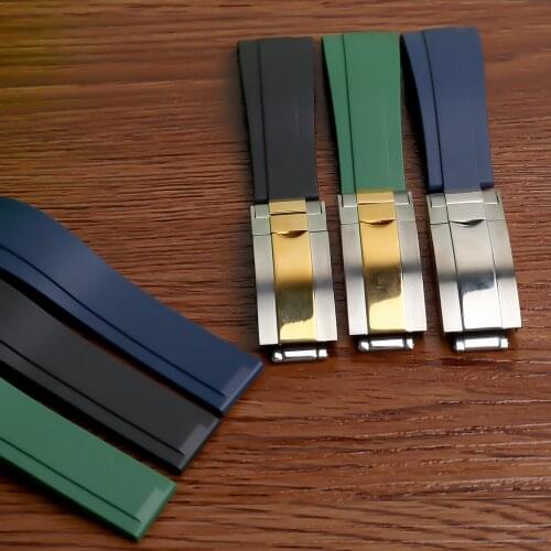 Watch Band For Rolex DAYTONA WATER GHOST Yacht-Master SUBMARINER Silicone Watch Bracelet Watch Accessories Rubber Watch Strap