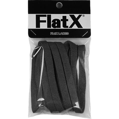 FlatX 8mm Charcoal Gray Shoelaces High Quality Professional Sneaker Laces Anti-Release Shoelace Lacet Branded Lace Wholesale