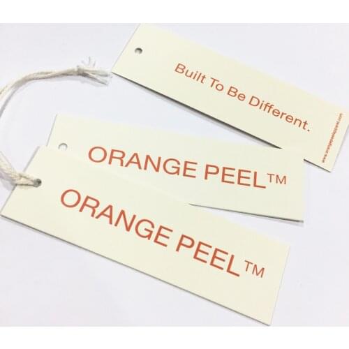 High Quality Hang Tags 700Gsm Embossed Logo Custom Paper Garment Label For Clothes