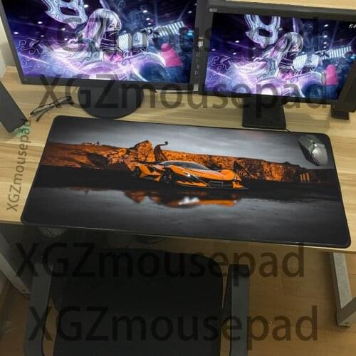 XGZ Large size mouse pad beautifully cool sports car keyboard pad e-sports high-speed non-slip waterproof table mat