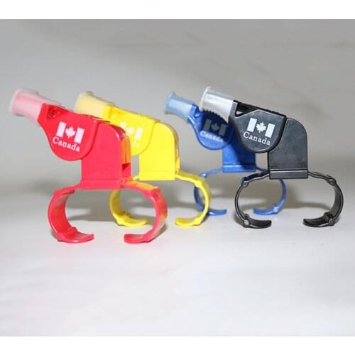 Finger Clip Whistle with Lanyard and Mouth Grip, Loud Sports Whistles, Perfect for Coaches, Referees, Emergency, Lifeguard