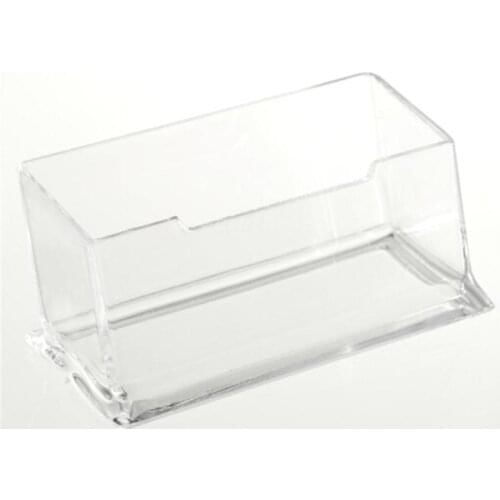 1PC Desk Shelf Box storage Display Stand Acrylic Plastic New Clear Desktop Business Card Holder